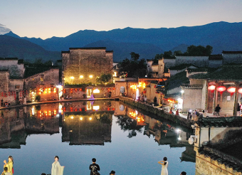 安徽黟县 宏村夜游热
